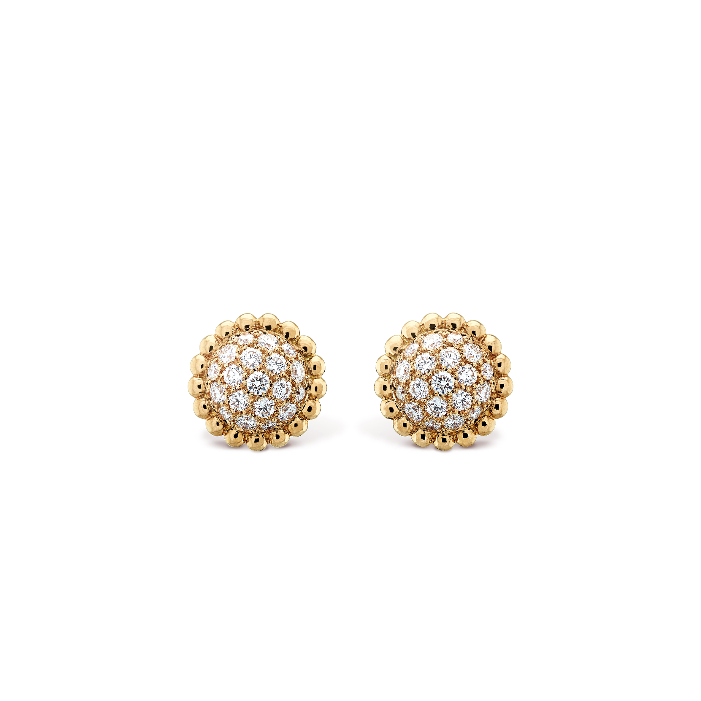 VAN CLEEF ARPELS PERLÉE DIAMOND EARRINGS VCARO9PG00